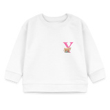 Baby Sweatshirt personalisiert – Bio-Baumwolle Buchstabe "Y" - Weiß