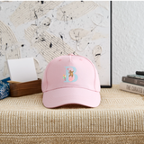 Kinder Snapback Cap personalisiert –  mit Anfangsbuchstaben "B" - Hellrosa