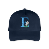 Kinder Snapback Cap personalisiert –  mit Anfangsbuchstaben "E" - Navy