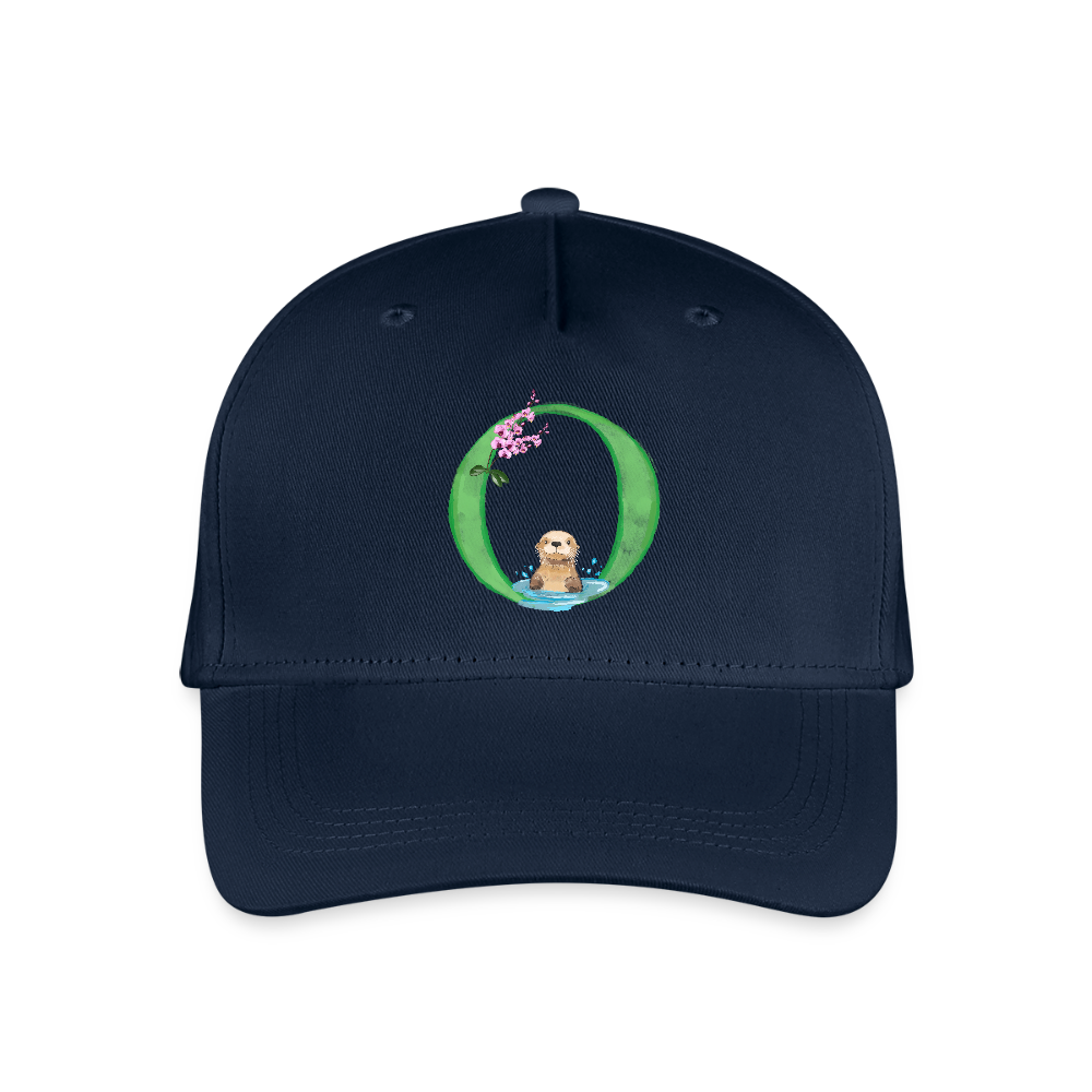 Kinder Snapback Cap personalisiert –  mit Anfangsbuchstaben "O" - Navy