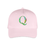 Kinder Snapback Cap personalisiert –  mit Anfangsbuchstaben "Q" - Hellrosa
