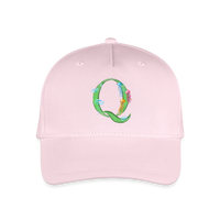 Kinder Snapback Cap personalisiert –  mit Anfangsbuchstaben "Q" - Hellrosa
