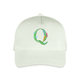 Kinder Snapback Cap personalisiert –  mit Anfangsbuchstaben "Q" - Helles Mintgrün