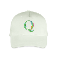 Kinder Snapback Cap personalisiert –  mit Anfangsbuchstaben "Q" - Helles Mintgrün