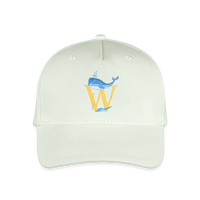 Kinder Snapback Cap personalisiert –  mit Anfangsbuchstaben "W" - Helles Mintgrün