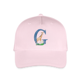Kinder Snapback Cap personalisiert –  mit Anfangsbuchstaben "G" - Hellrosa