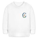 Baby Sweatshirt personalisiert – Bio-Baumwolle Buchstabe "G" - Weiß