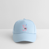 Kinder Snapback Cap personalisiert –  mit Anfangsbuchstaben "S" - Hellblau