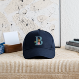 Kinder Snapback Cap personalisiert –  mit Anfangsbuchstaben "B" - Navy