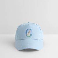 Kinder Snapback Cap personalisiert –  mit Anfangsbuchstaben "G" - Hellblau