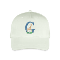 Kinder Snapback Cap personalisiert –  mit Anfangsbuchstaben "G" - Helles Mintgrün