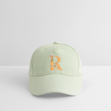 Kinder Snapback Cap personalisiert –  mit Anfangsbuchstaben "R" Rosie - Helles Mintgrün