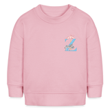 Baby Sweatshirt personalisiert – Bio-Baumwolle Buchstabe "Z" - Hellrosa
