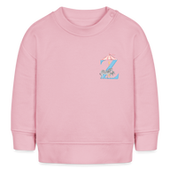 Baby Sweatshirt personalisiert – Bio-Baumwolle Buchstabe "Z" - Hellrosa