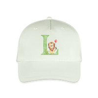 Kinder Snapback Cap personalisiert –  mit Anfangsbuchstaben "L" - Helles Mintgrün