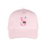 Kinder Snapback Cap personalisiert –  mit Anfangsbuchstaben "S" - Hellrosa