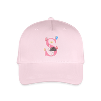 Kinder Snapback Cap personalisiert –  mit Anfangsbuchstaben "S" - Hellrosa