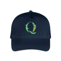 Kinder Snapback Cap personalisiert –  mit Anfangsbuchstaben "Q" - Navy