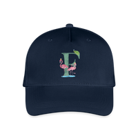 Kinder Snapback Cap personalisiert –  mit Anfangsbuchstaben "F" - Navy