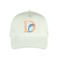 Kinder Snapback Cap personalisiert –  mit Anfangsbuchstaben "D" - Helles Mintgrün