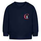 Baby Sweatshirt personalisiert – Bio-Baumwolle Buchstabe "C" - Navy