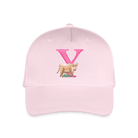 Kinder Snapback Cap personalisiert –  mit Anfangsbuchstaben "Y" - Hellrosa