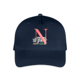 Kinder Snapback Cap personalisiert –  mit Anfangsbuchstaben "N" - Navy