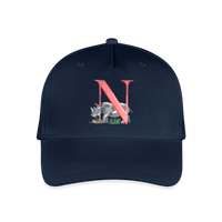 Kinder Snapback Cap personalisiert –  mit Anfangsbuchstaben "N" - Navy