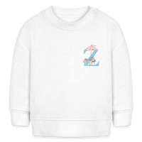 Baby Sweatshirt personalisiert – Bio-Baumwolle Buchstabe "Z" - Weiß