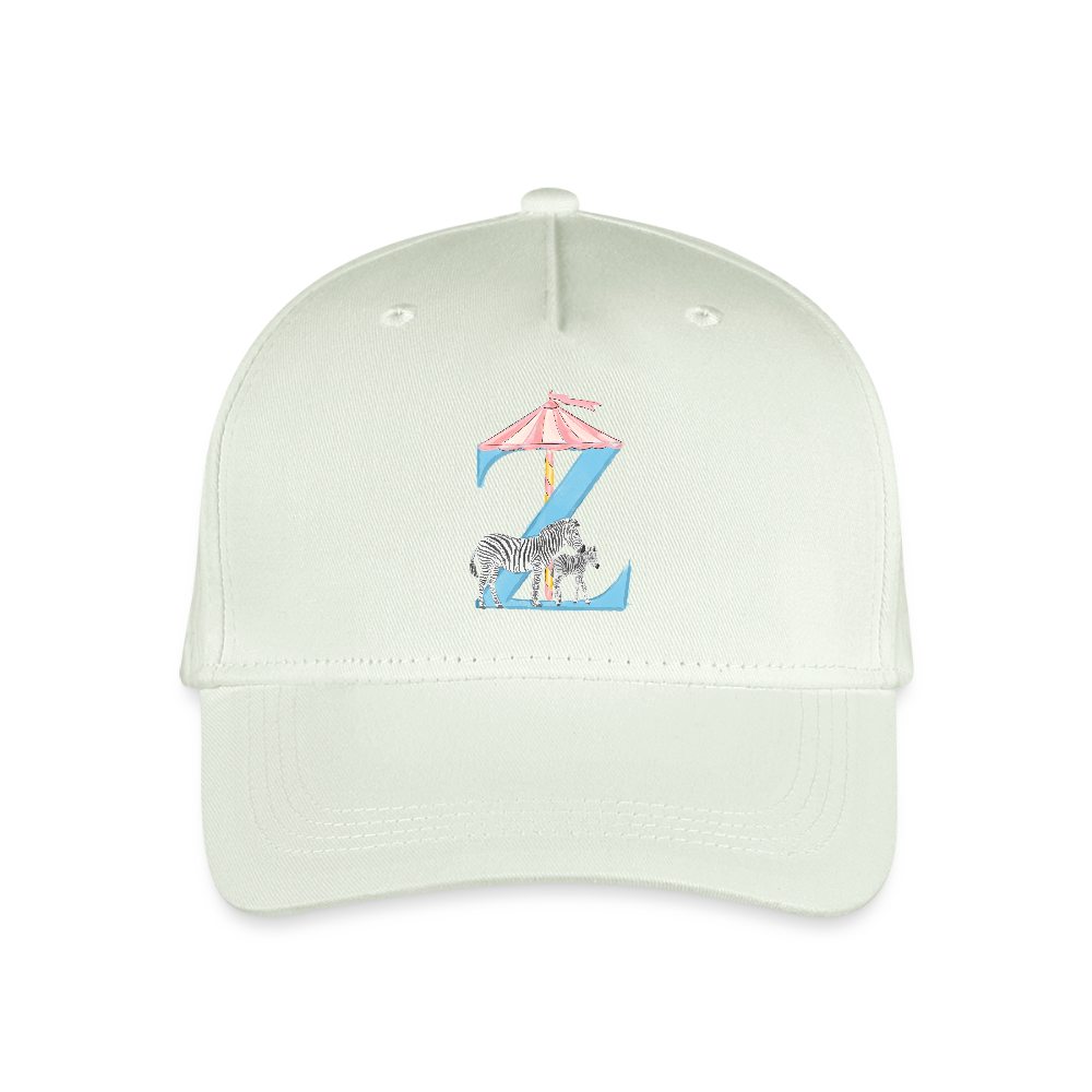 Kinder Snapback Cap personalisiert –  mit Anfangsbuchstaben "Z" - Helles Mintgrün