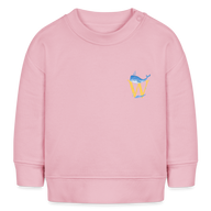 Baby Sweatshirt personalisiert – Bio-Baumwolle Buchstabe "W" - Hellrosa