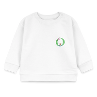 Baby Sweatshirt personalisiert – Bio-Baumwolle Buchstabe "O" - Weiß
