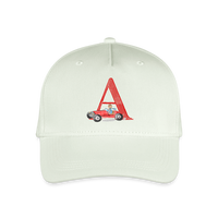 Kinder Snapback Cap personalisiert –  mit Anfangsbuchstaben "A" - Helles Mintgrün