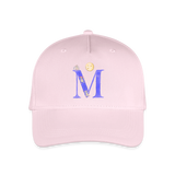 Kinder Snapback Cap personalisiert –  mit Anfangsbuchstaben "M" - Hellrosa