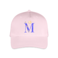 Kinder Snapback Cap personalisiert –  mit Anfangsbuchstaben "M" - Hellrosa