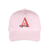 Kinder Snapback Cap personalisiert –  mit Anfangsbuchstaben "A" - Hellrosa