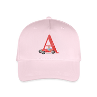 Kinder Snapback Cap personalisiert –  mit Anfangsbuchstaben "A" - Hellrosa