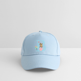 Kinder Snapback Cap personalisiert –  mit Anfangsbuchstaben "B" - Hellblau