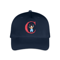 Kinder Snapback Cap personalisiert –  mit Anfangsbuchstaben "C" - Navy