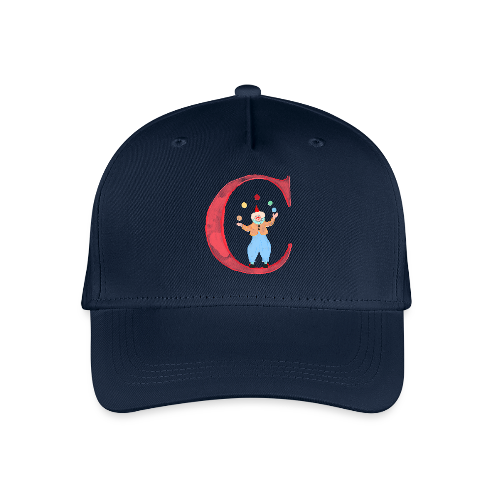 Kinder Snapback Cap personalisiert –  mit Anfangsbuchstaben "C" - Navy