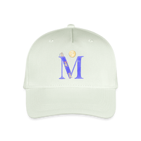 Kinder Snapback Cap personalisiert –  mit Anfangsbuchstaben "M" - Helles Mintgrün