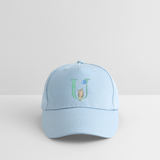 Kinder Snapback Cap personalisiert –  mit Anfangsbuchstaben "U" - Hellblau