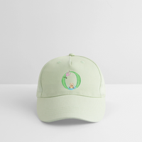 Kinder Snapback Cap personalisiert –  mit Anfangsbuchstaben "O" - Helles Mintgrün