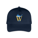 Kinder Snapback Cap personalisiert –  mit Anfangsbuchstaben "W" - Navy