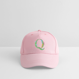 Kinder Snapback Cap personalisiert –  mit Anfangsbuchstaben "Q" - Hellrosa