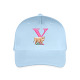 Kinder Snapback Cap personalisiert –  mit Anfangsbuchstaben "Y" - Hellblau