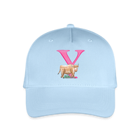 Kinder Snapback Cap personalisiert –  mit Anfangsbuchstaben "Y" - Hellblau