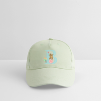 Kinder Snapback Cap personalisiert –  mit Anfangsbuchstaben "B" - Helles Mintgrün