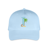 Kinder Snapback Cap personalisiert –  mit Anfangsbuchstaben "I" - Hellblau