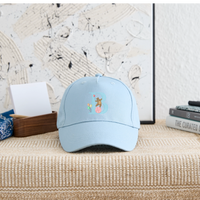 Kinder Snapback Cap personalisiert –  mit Anfangsbuchstaben "B" - Hellblau